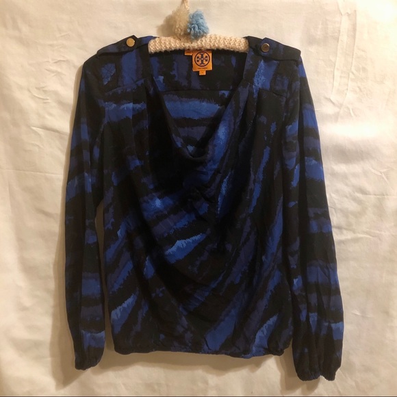 Tory Burch Tops - Tory Burch Silk Drape Front Top